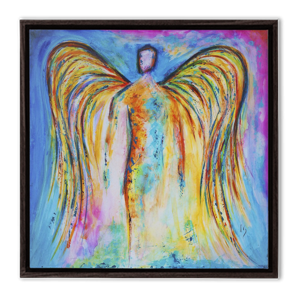 Angel Eternal Flame - interactive canvas print that comes alive with mobile app by Ivan Guaderrama