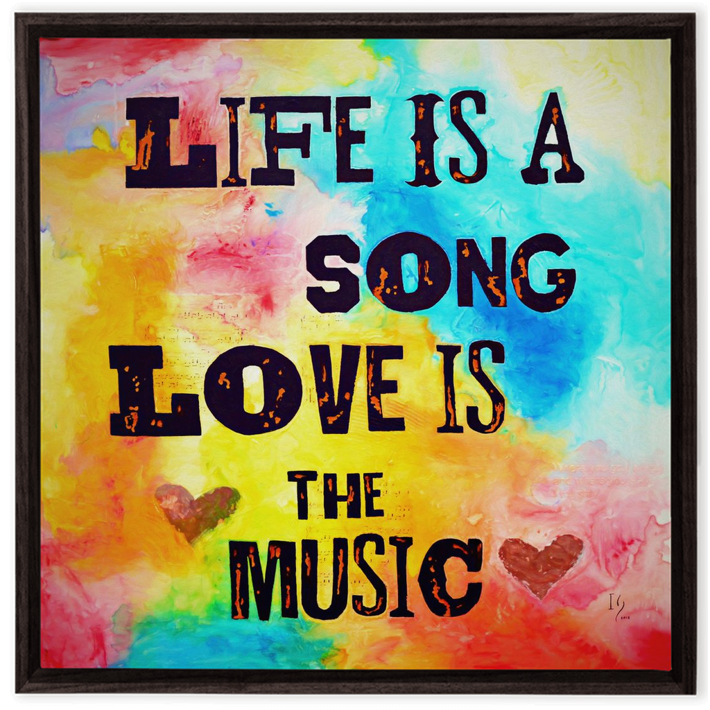 Sound of Life artwork detail - bible verse wall art canvas print wall art