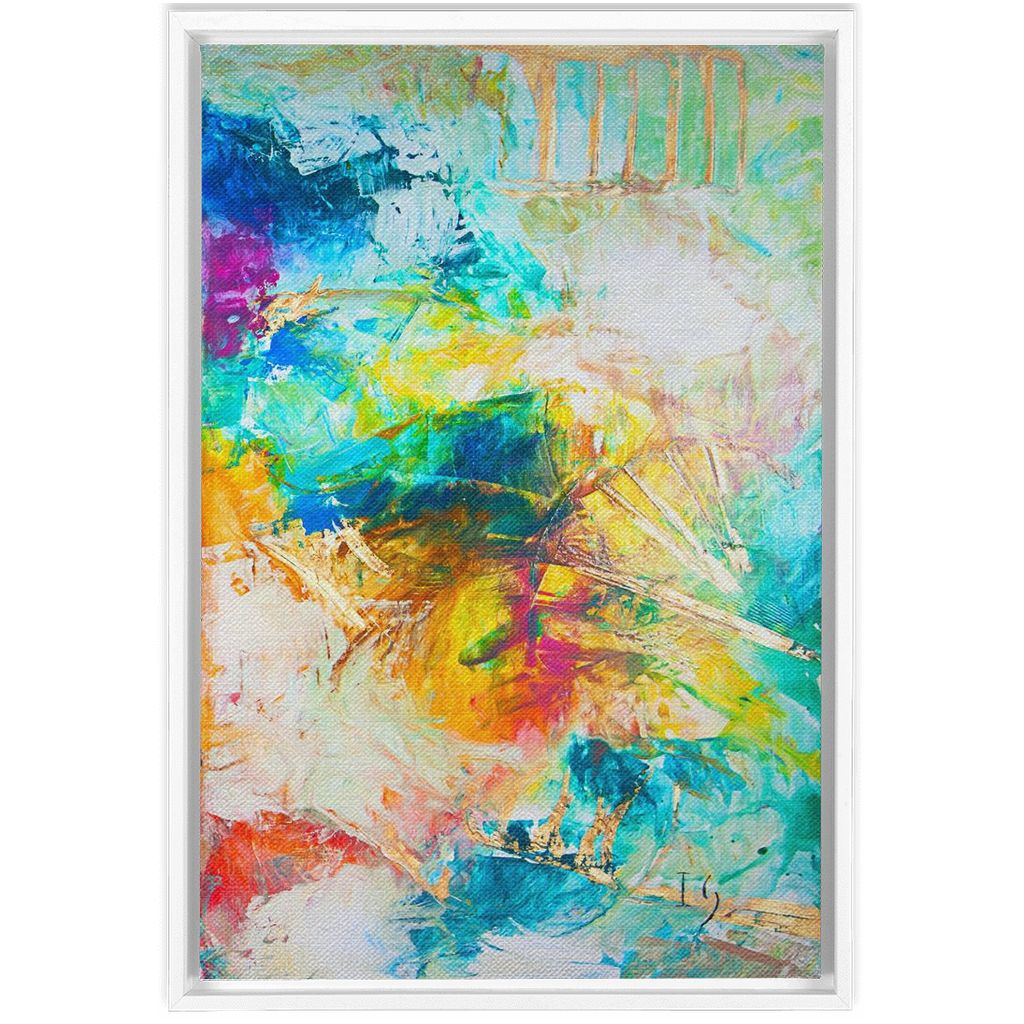 Heaven On Earth artwork detail - abstract art canvas print wall art