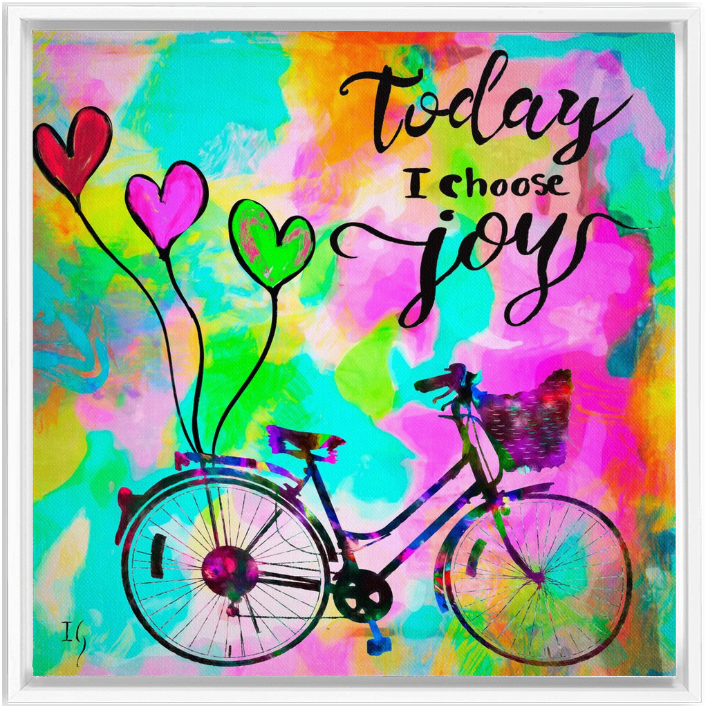 Today I choose Joy artwork detail - interactive canvas print that comes alive with mobile app wall art