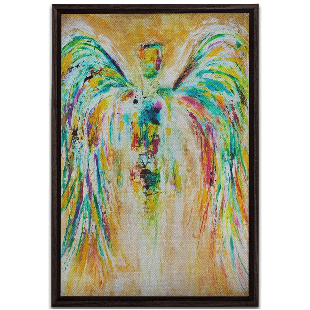 Precious Memories artwork detail - angel painting canvas print wall art