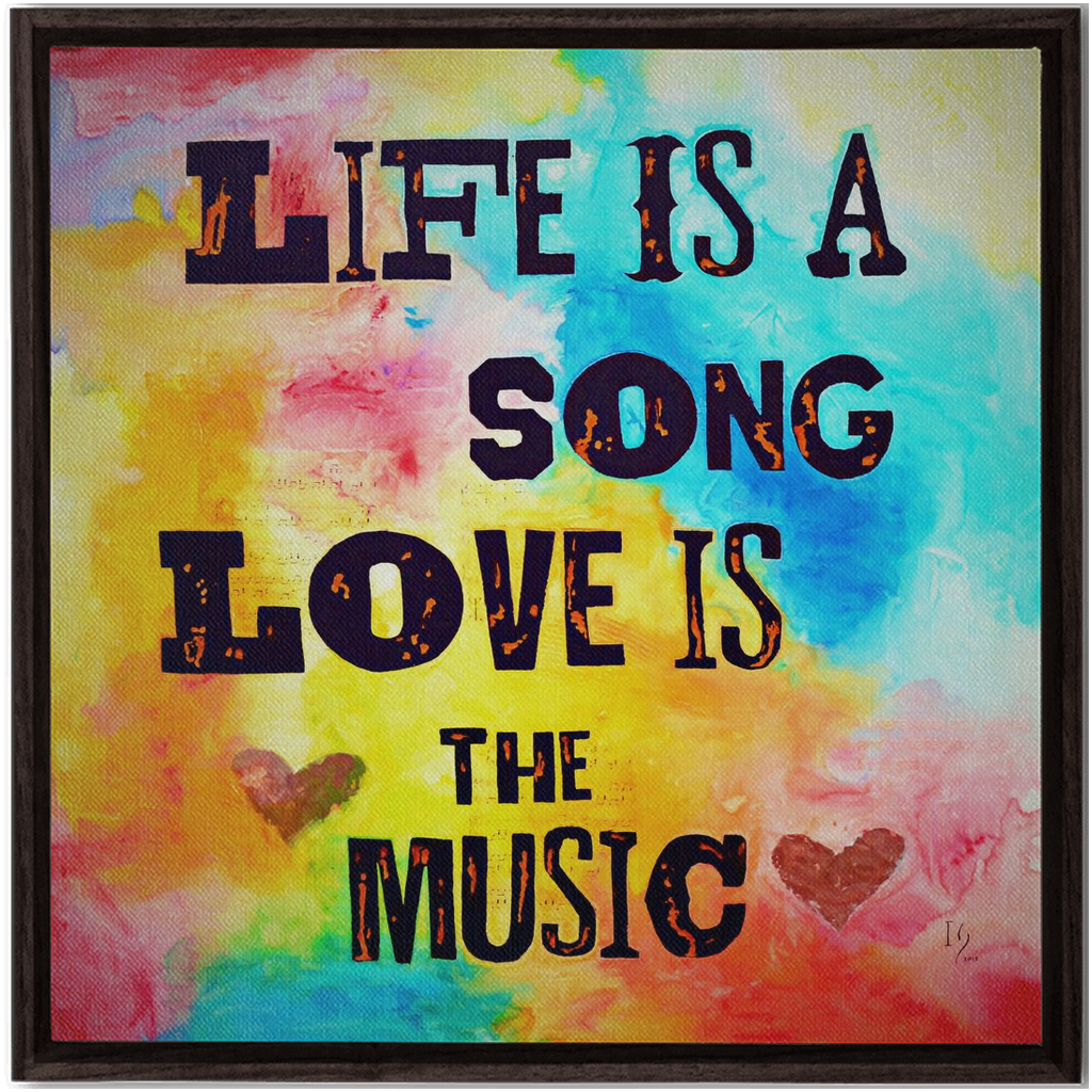 Sound of Life artwork detail - bible verse wall art canvas print wall art