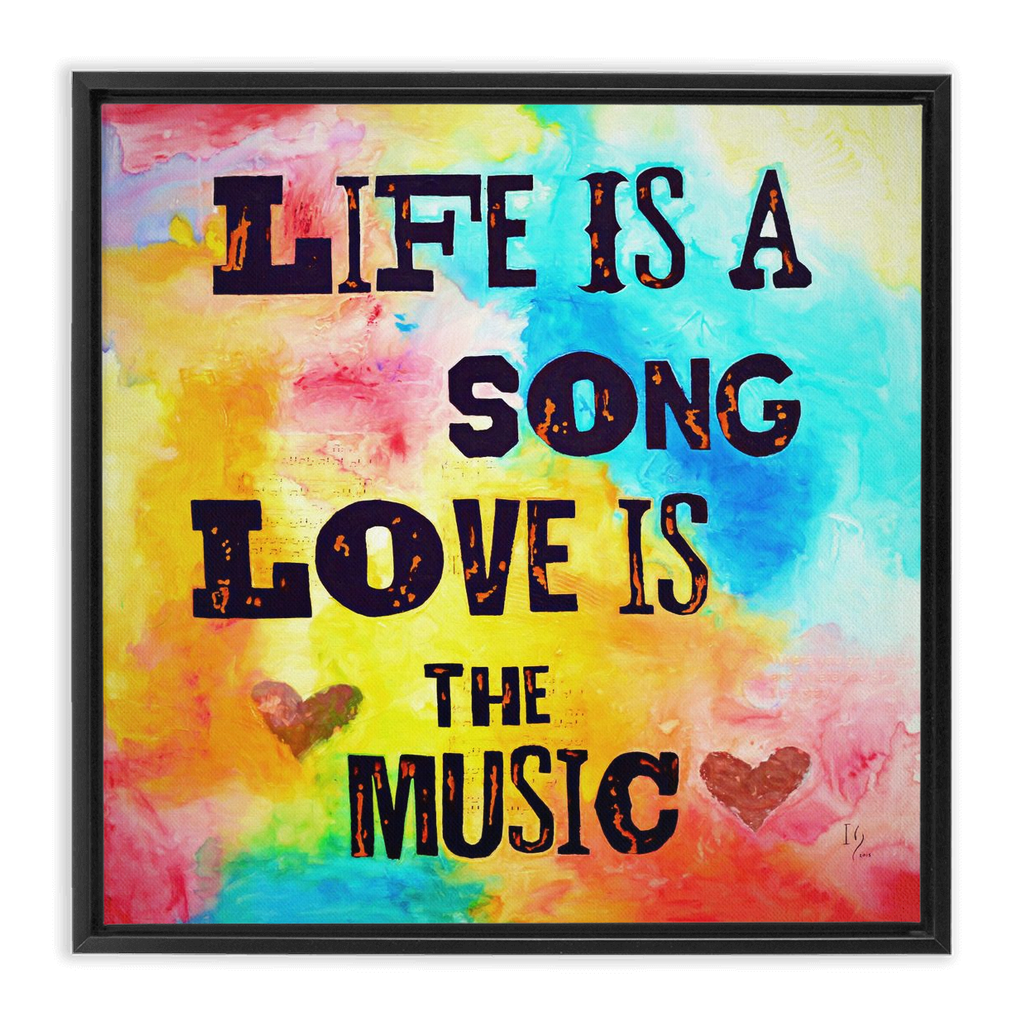 Sound of Life artwork detail - bible verse wall art canvas print wall art