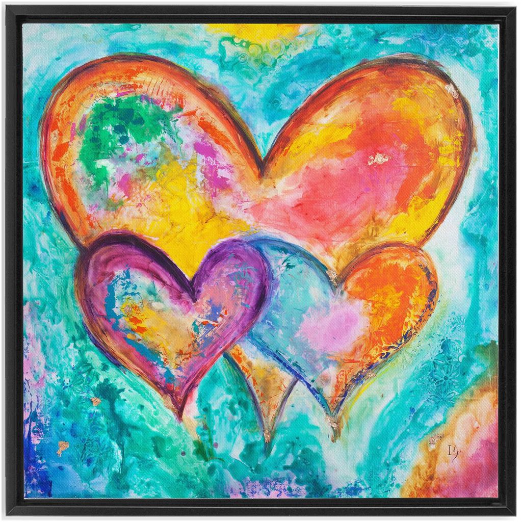 Let All That You Do Be Done In Love artwork detail - interactive canvas print that comes alive with mobile app wall art