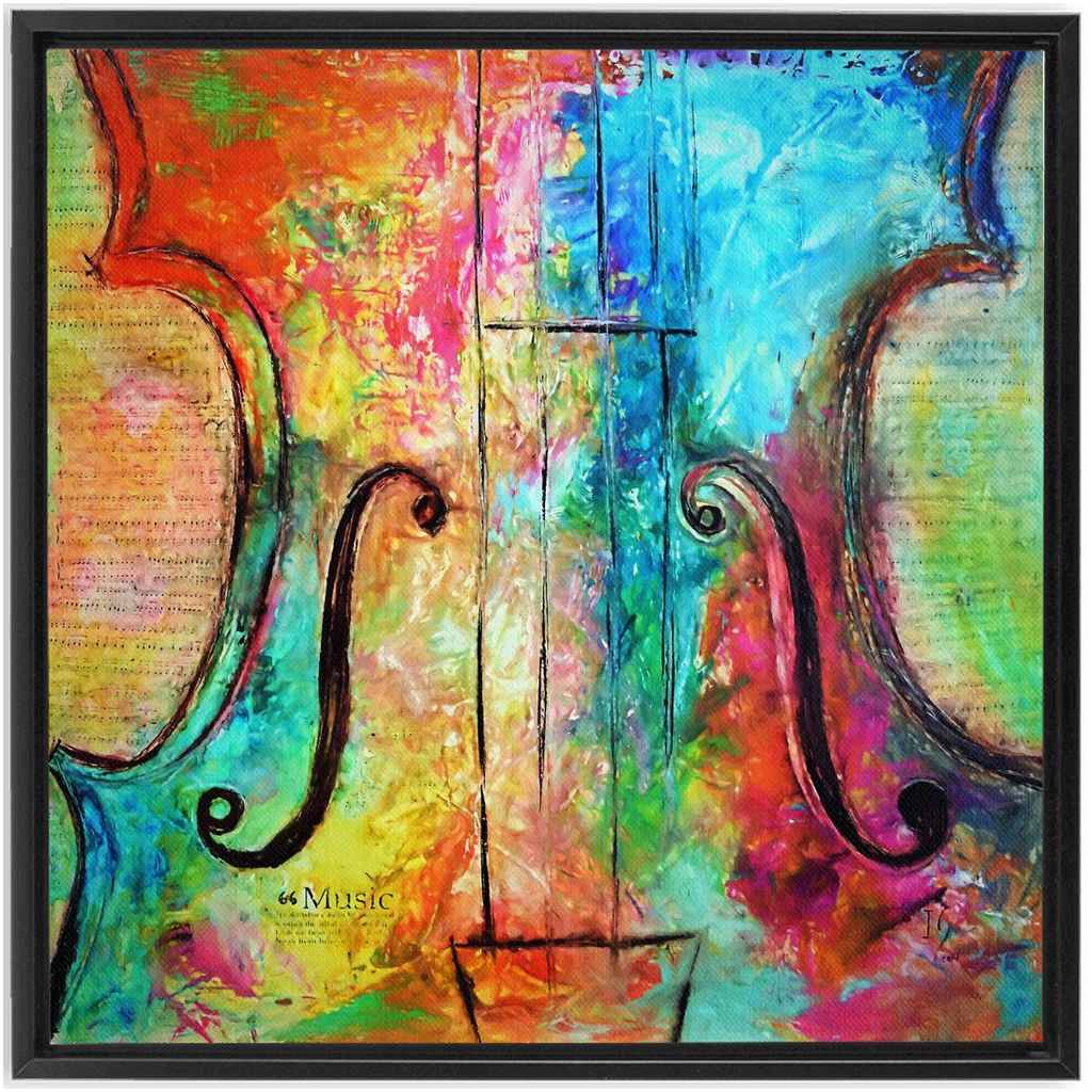 Music Of The Heart artwork detail - music art canvas print wall art