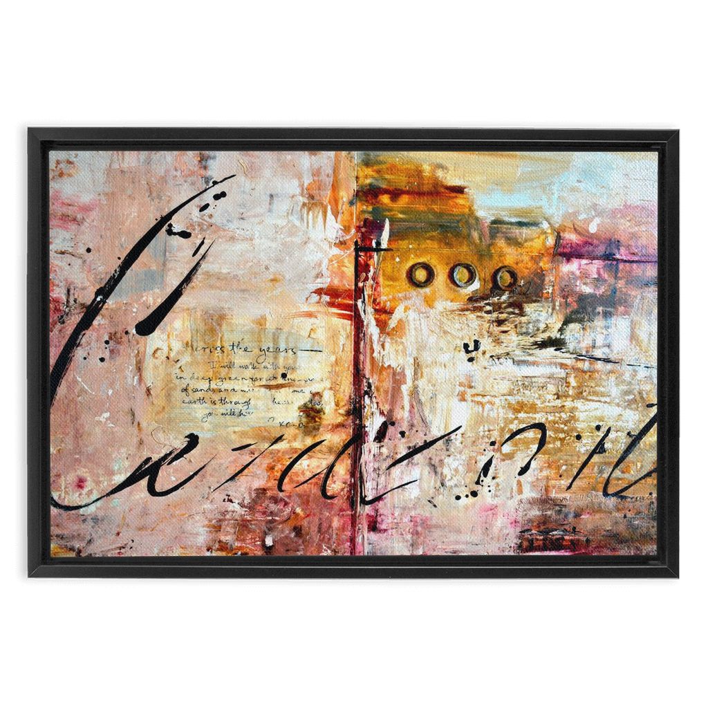 God´s Heart artwork detail - bible verse wall art canvas print wall art