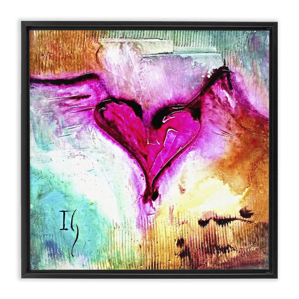 My Heart Belongs To You artwork detail - interactive canvas print that comes alive with mobile app wall art