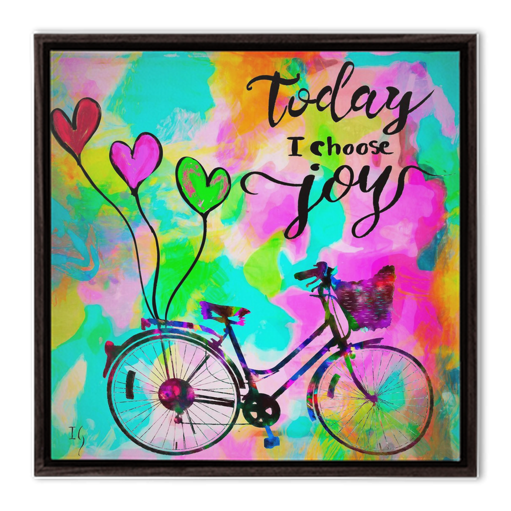 Today I choose Joy - interactive canvas print that comes alive with mobile app by Ivan Guaderrama