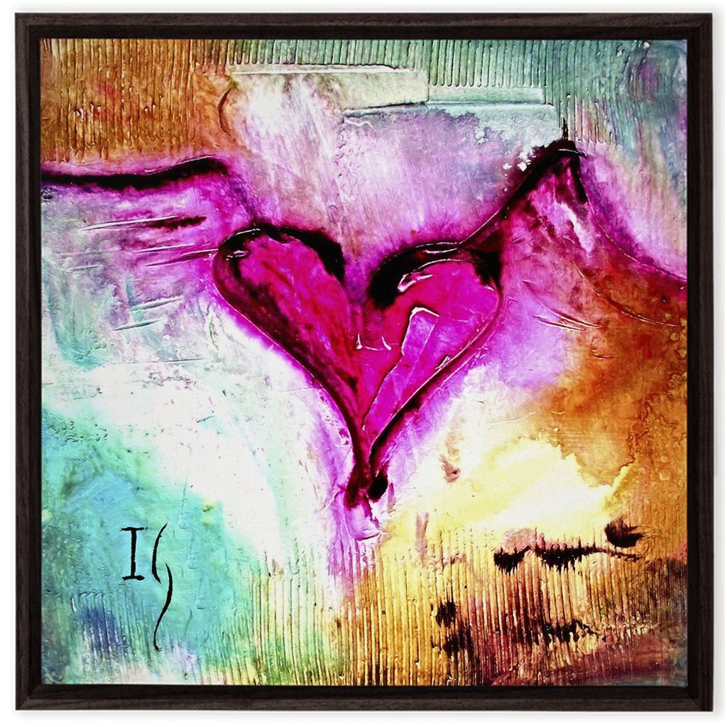 My Heart Belongs To You artwork detail - interactive canvas print that comes alive with mobile app wall art