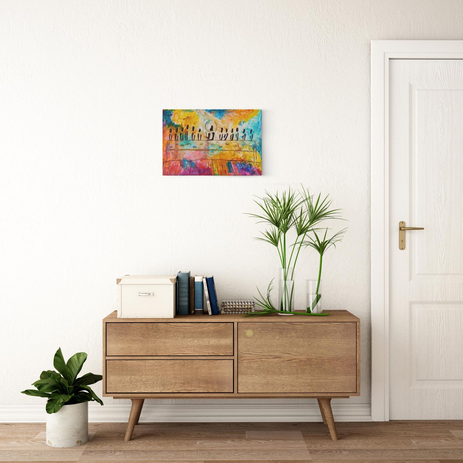 Last Supper Bible artwork detail - christian wall art canvas print wall art