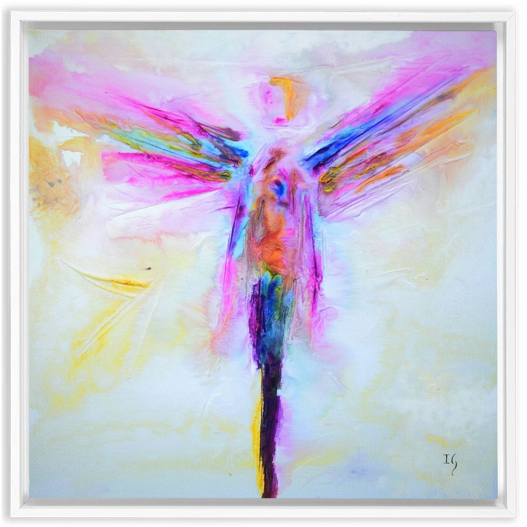 Raphael Angel artwork detail - angel painting canvas print wall art