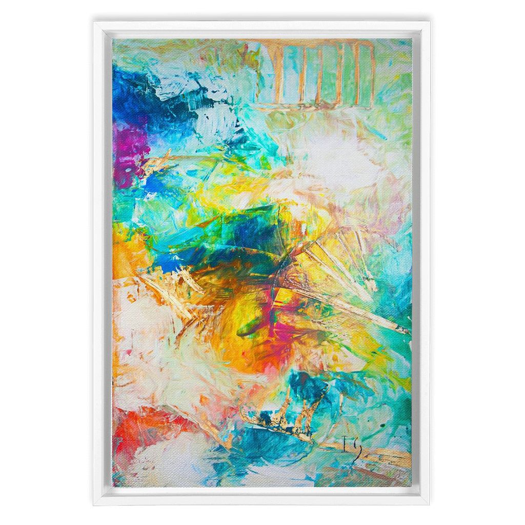 Heaven On Earth artwork detail - abstract art canvas print wall art