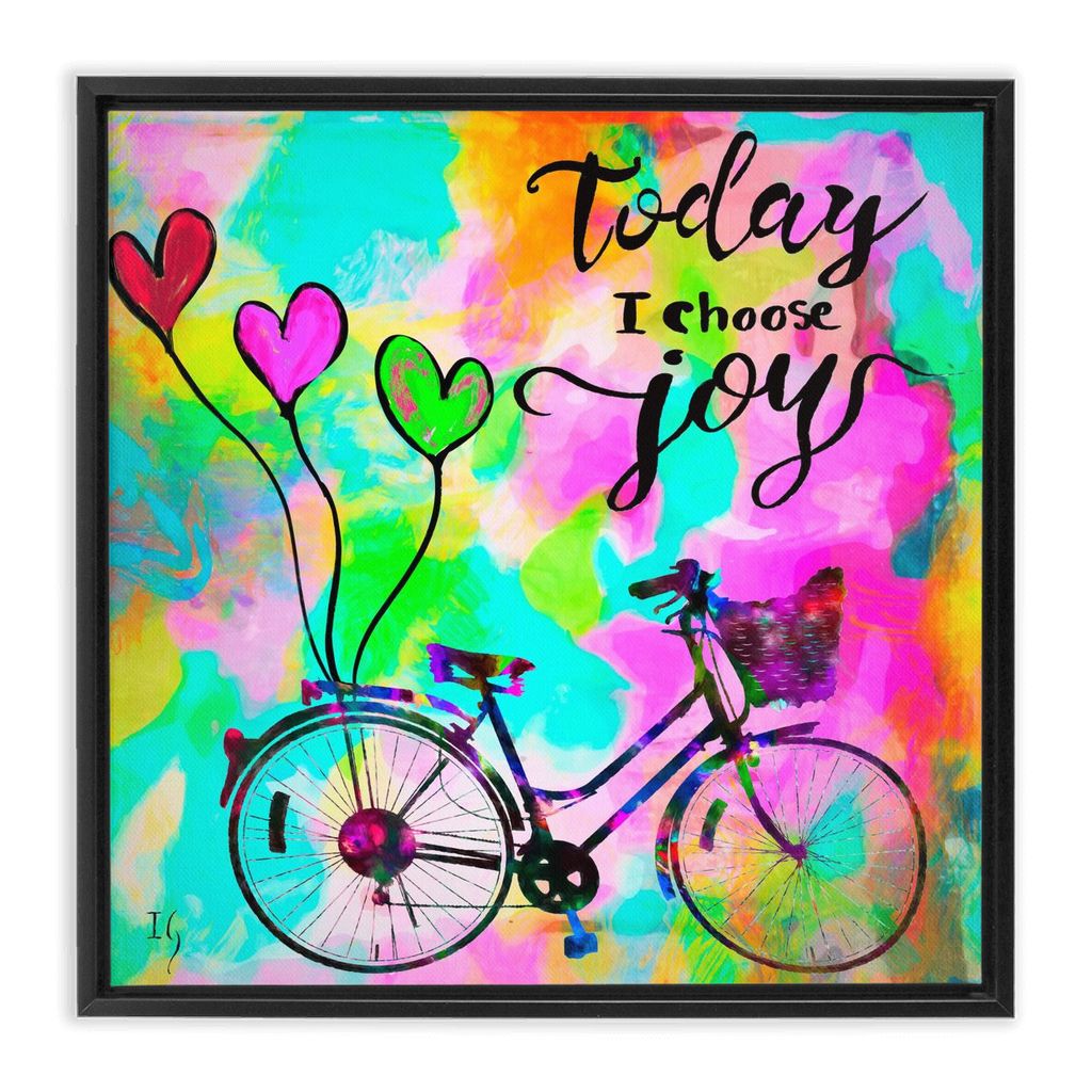 Today I choose Joy artwork detail - interactive canvas print that comes alive with mobile app wall art