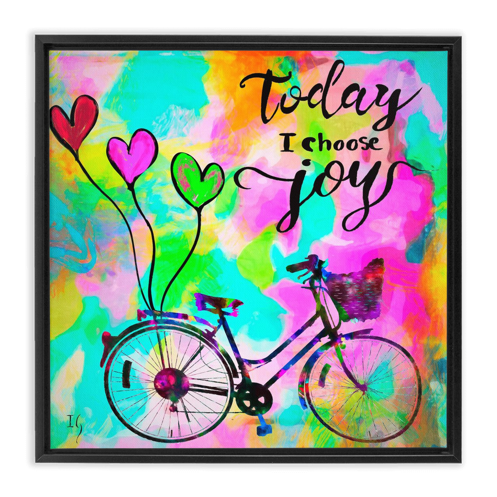 Today I choose Joy artwork detail - interactive canvas print that comes alive with mobile app wall art