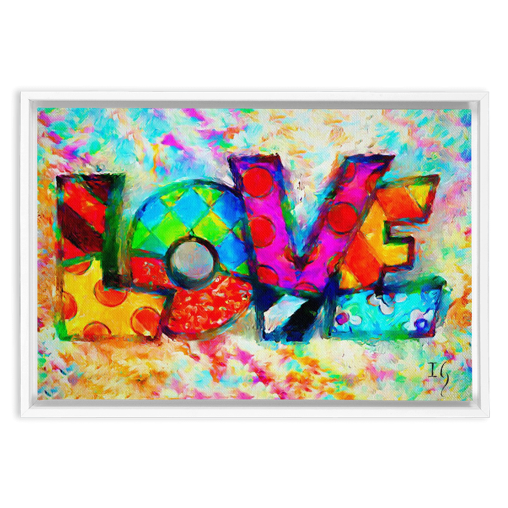 Love Languages artwork detail - bible verse wall art canvas print wall art