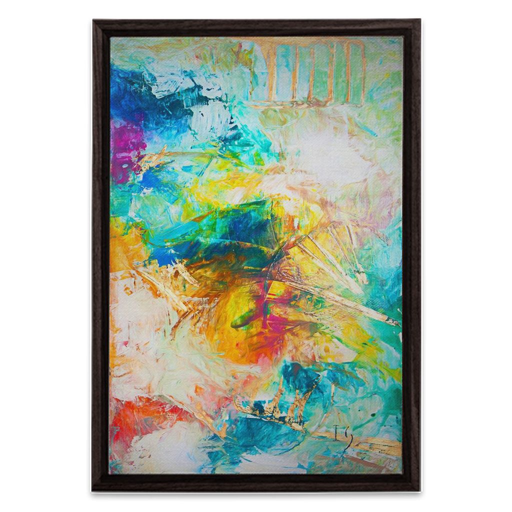 Heaven On Earth - abstract art canvas print by Ivan Guaderrama