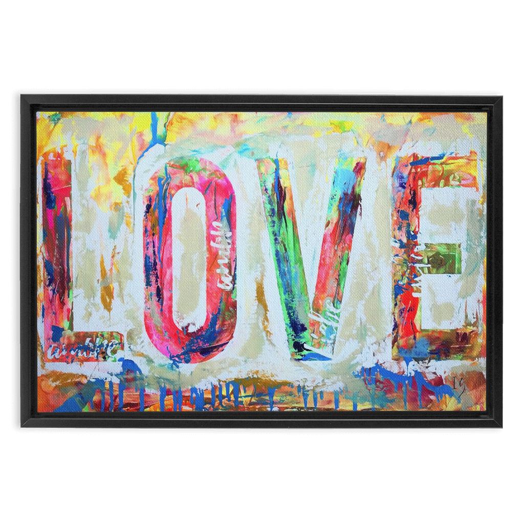 Love artwork detail - christian wall art canvas print wall art