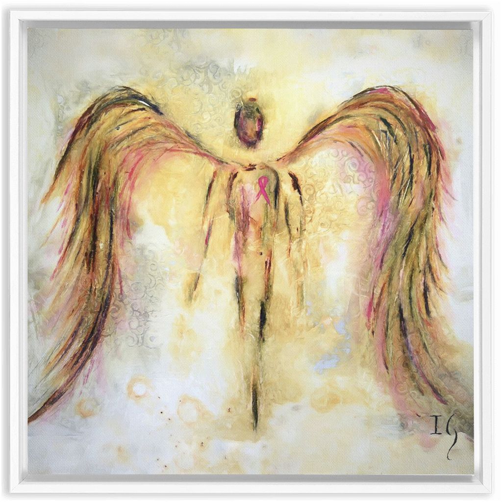Cancer Survivor artwork detail - interactive canvas print that comes alive with mobile app wall art