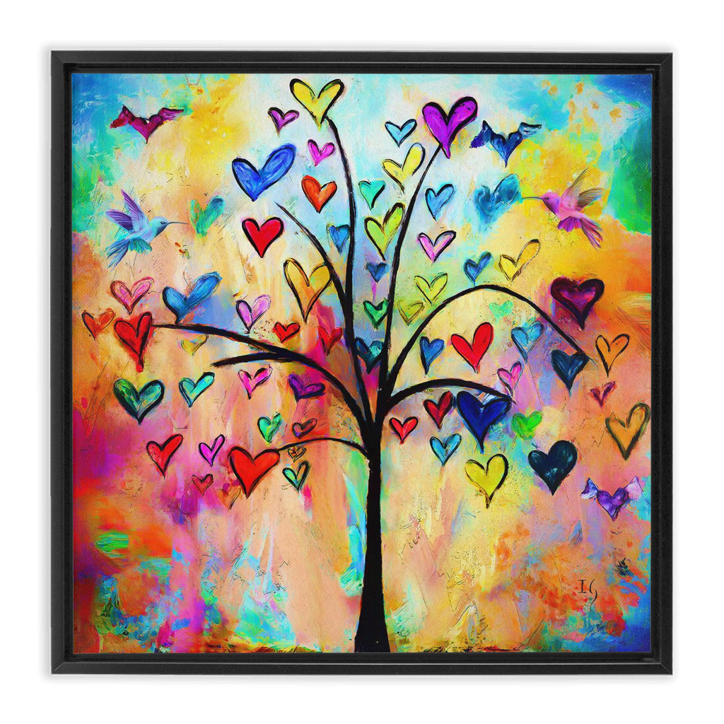 Tree of Life artwork detail - interactive canvas print that comes alive with mobile app wall art