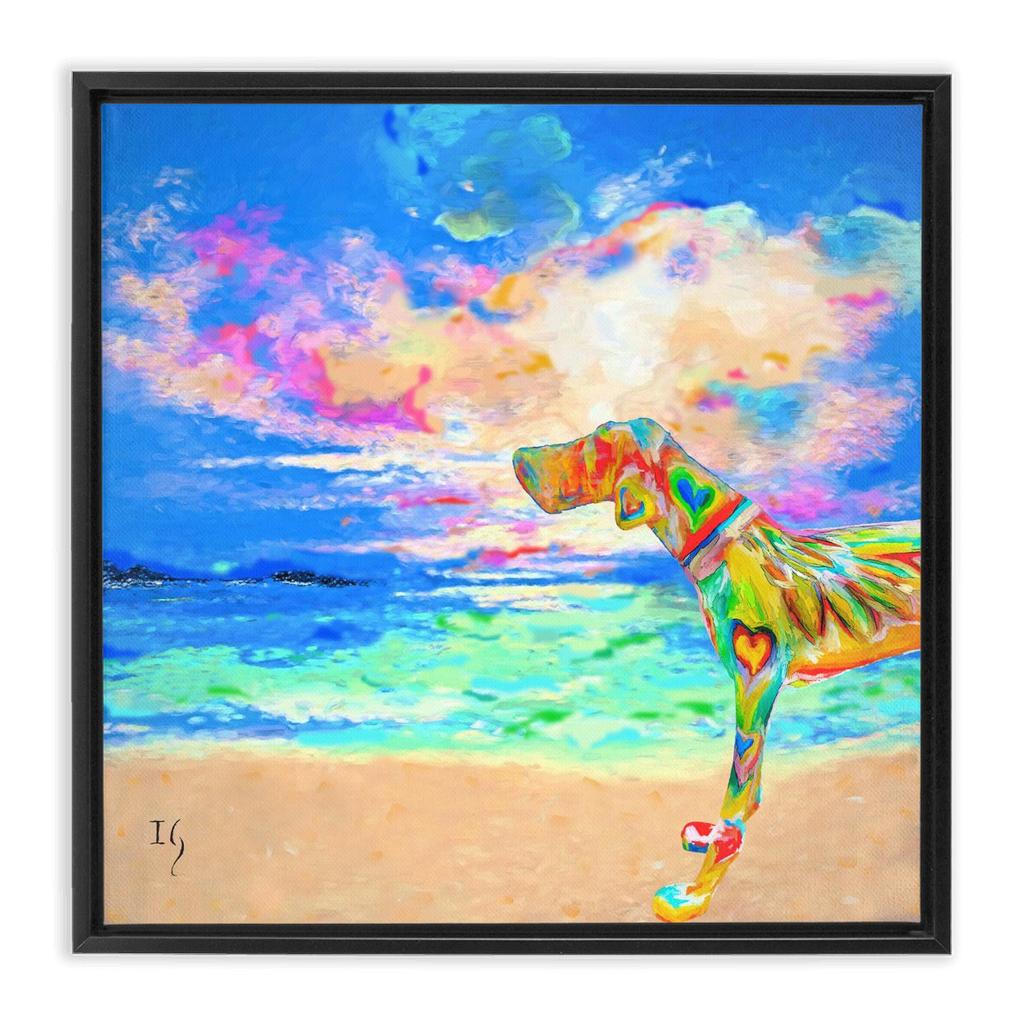 Unconditional Love artwork detail - interactive canvas print that comes alive with mobile app wall art