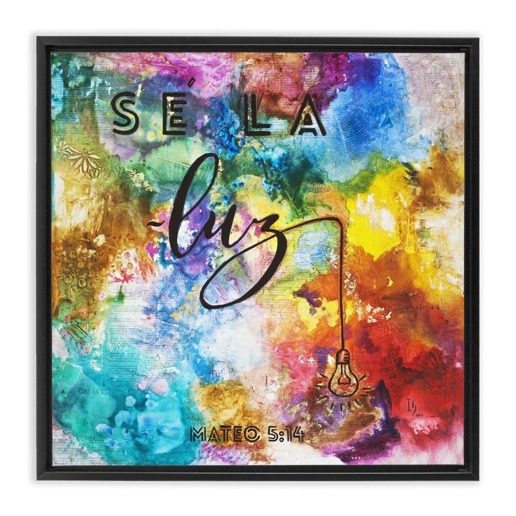 Be the Light artwork detail - interactive canvas print that comes alive with mobile app wall art