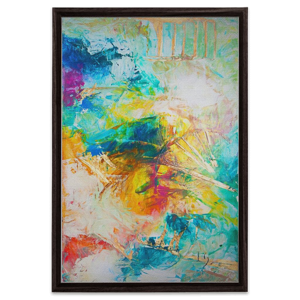 Heaven On Earth artwork detail - abstract art canvas print wall art