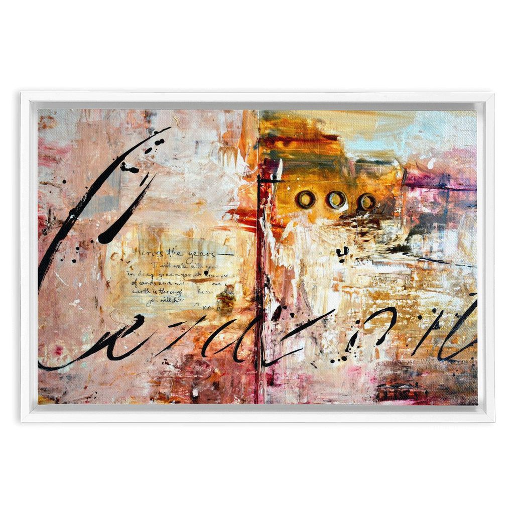 God´s Heart artwork detail - bible verse wall art canvas print wall art