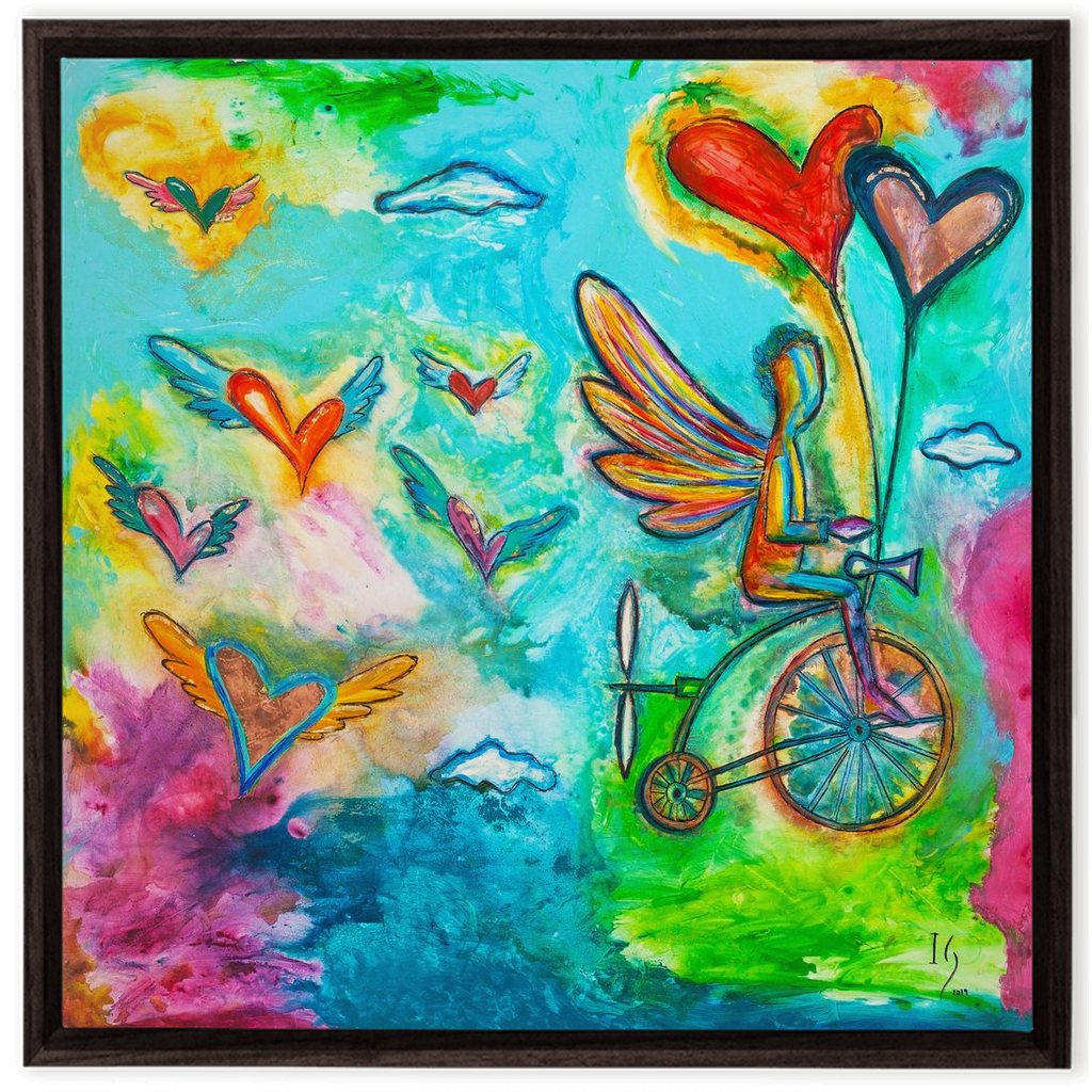 On My Way To Heaven artwork detail - interactive canvas print that comes alive with mobile app wall art