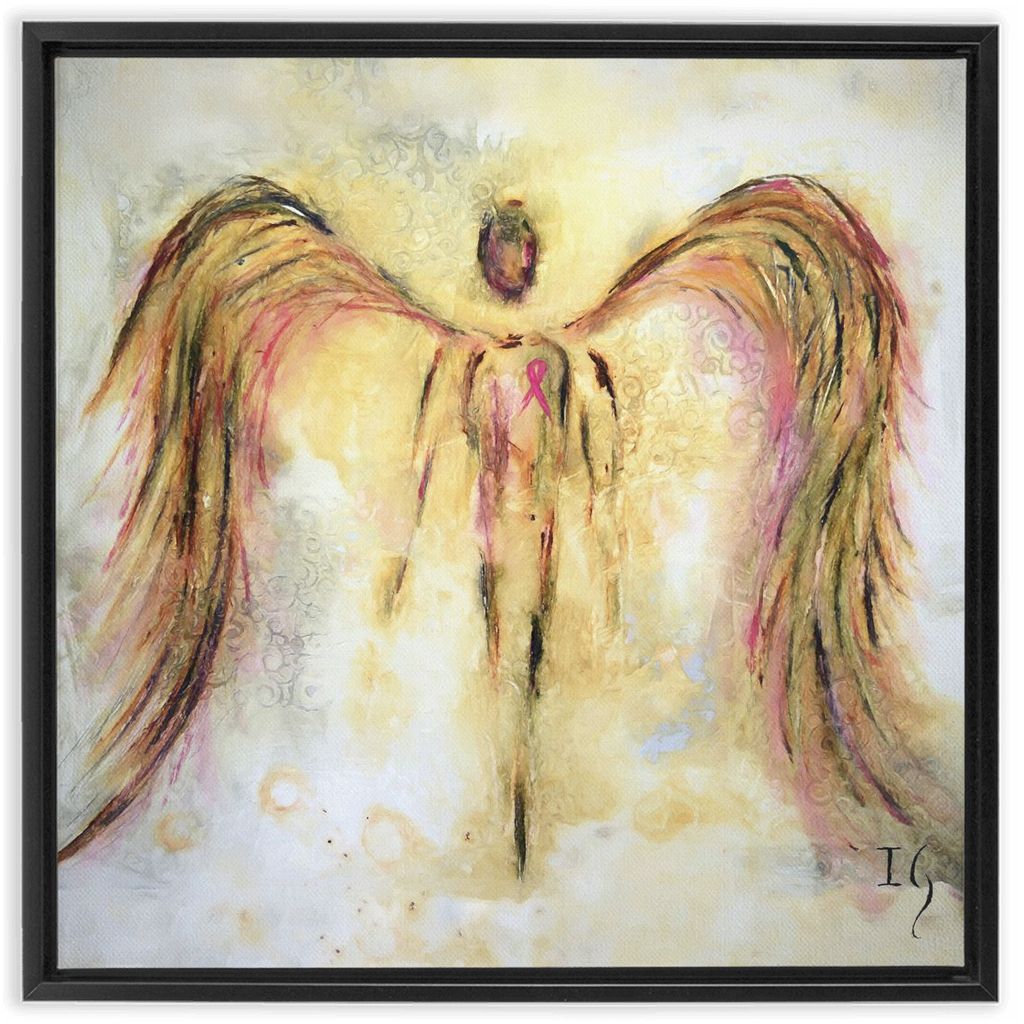 Cancer Survivor artwork detail - interactive canvas print that comes alive with mobile app wall art