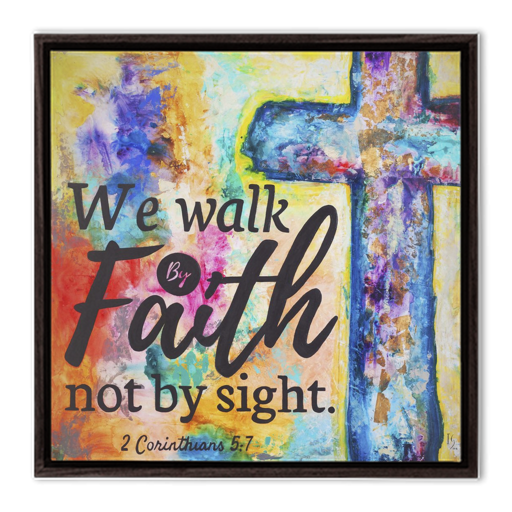 Walk By Faith - interactive canvas print that comes alive with mobile app by Ivan Guaderrama