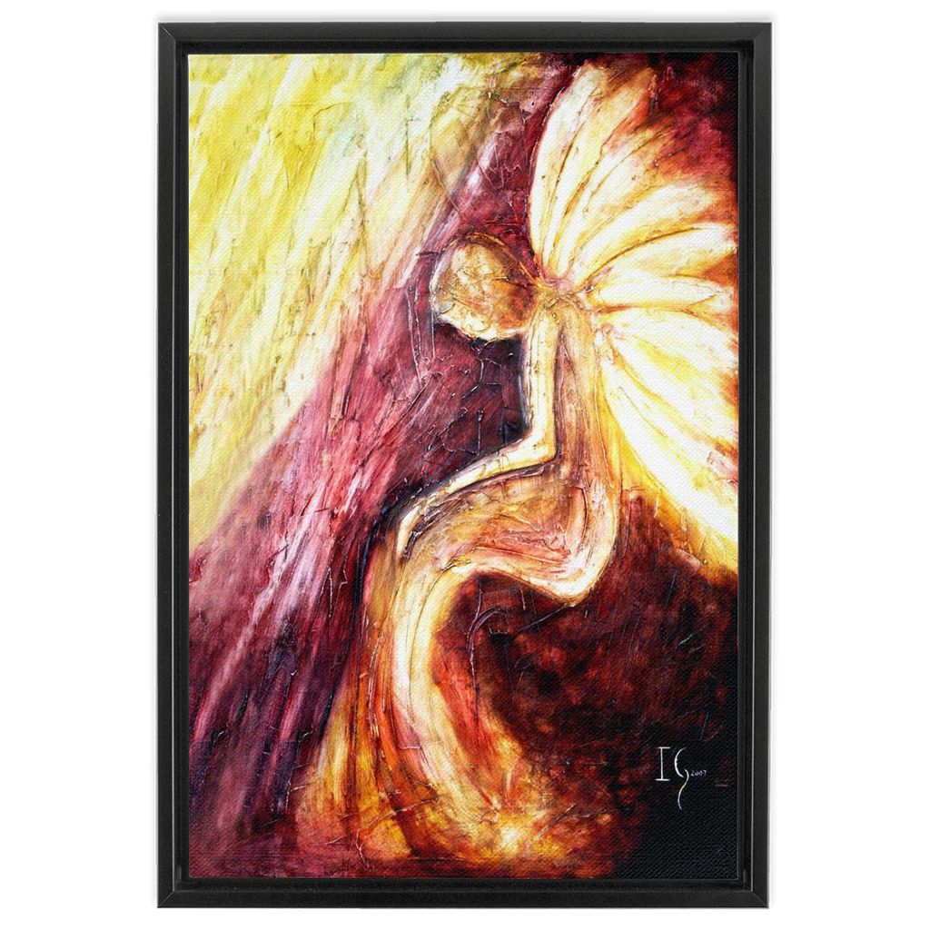 Serenity Prayer artwork detail - angel painting canvas print wall art