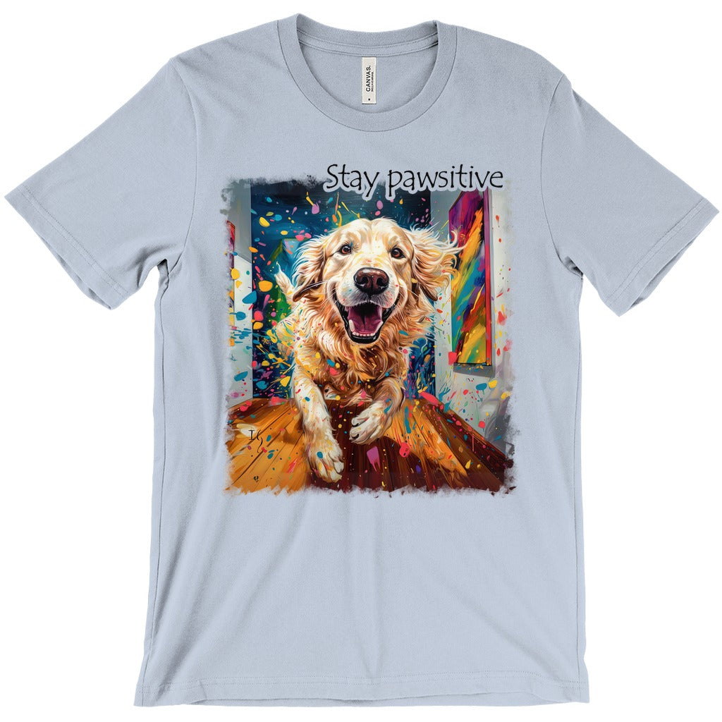 Euphoric Spectrum - T-Shirts canvas print in room setting - interactive art by Ivan Guaderrama