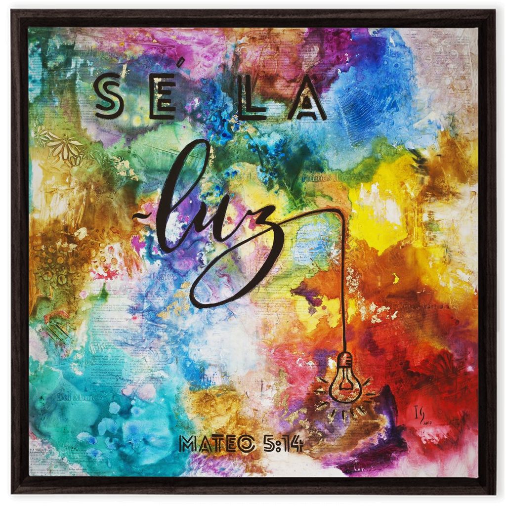 Be the Light artwork detail - interactive canvas print that comes alive with mobile app wall art