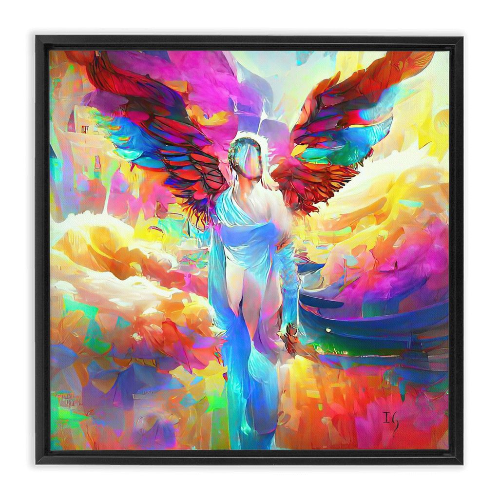 Angel of Truth artwork detail - angel painting canvas print wall art