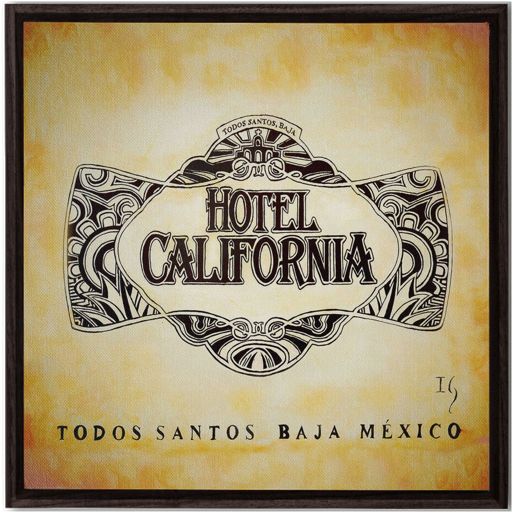 Hotel California  Baja artwork detail - bible verse wall art canvas print wall art
