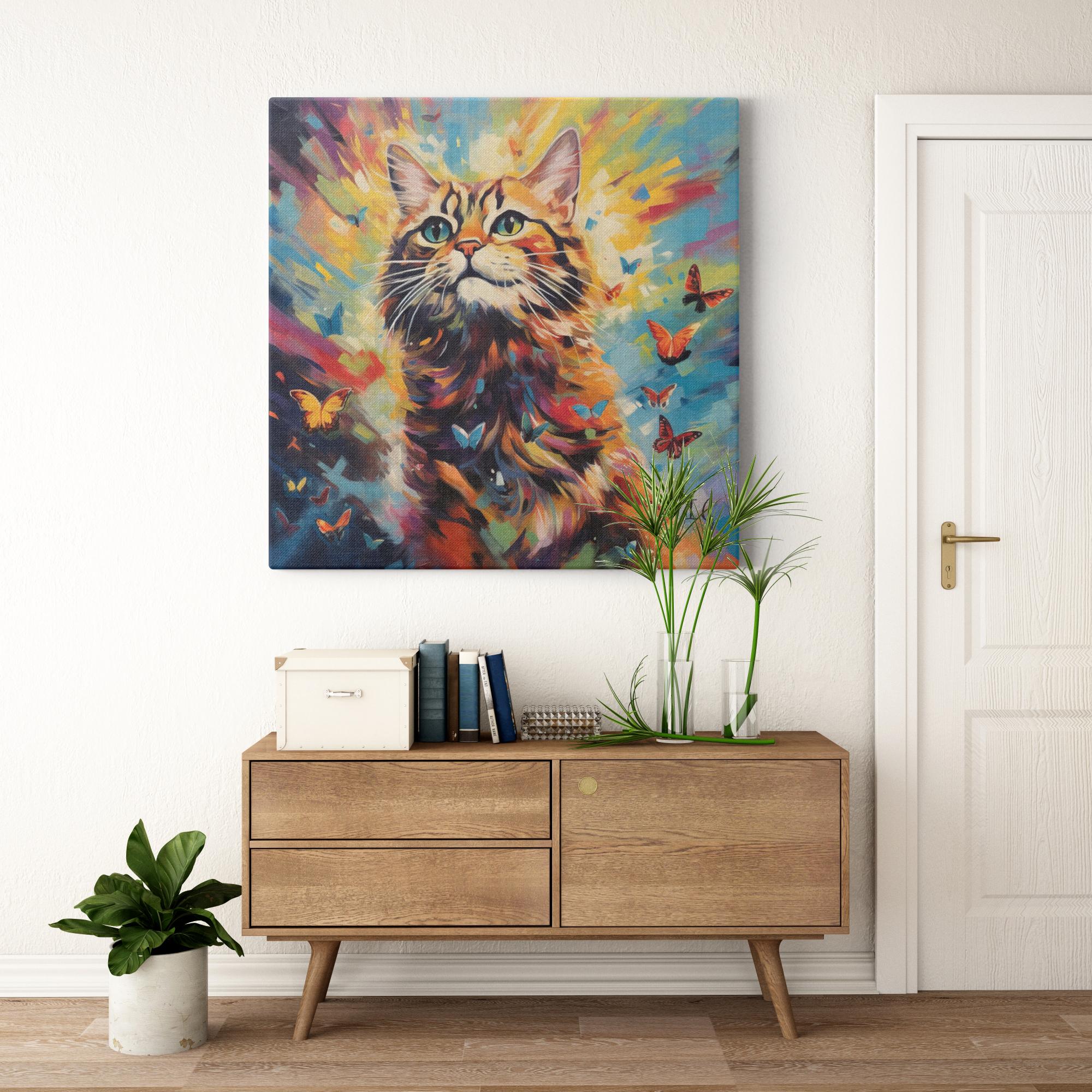 Kaleidoscope Resilience artwork detail - colorful pet portrait art wall art