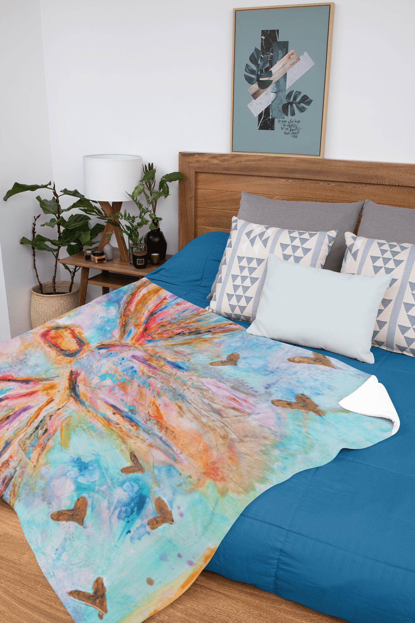In Spirit and Truth Minky Blankets artwork detail - christian inspirational minky blanket wall art