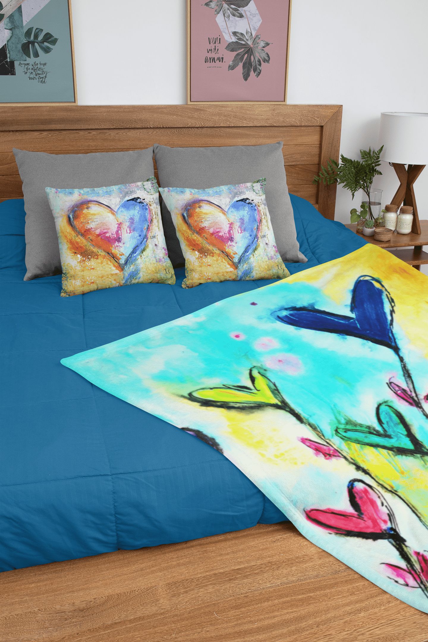 Blessed Day Minky Blankets artwork detail - christian inspirational minky blanket wall art