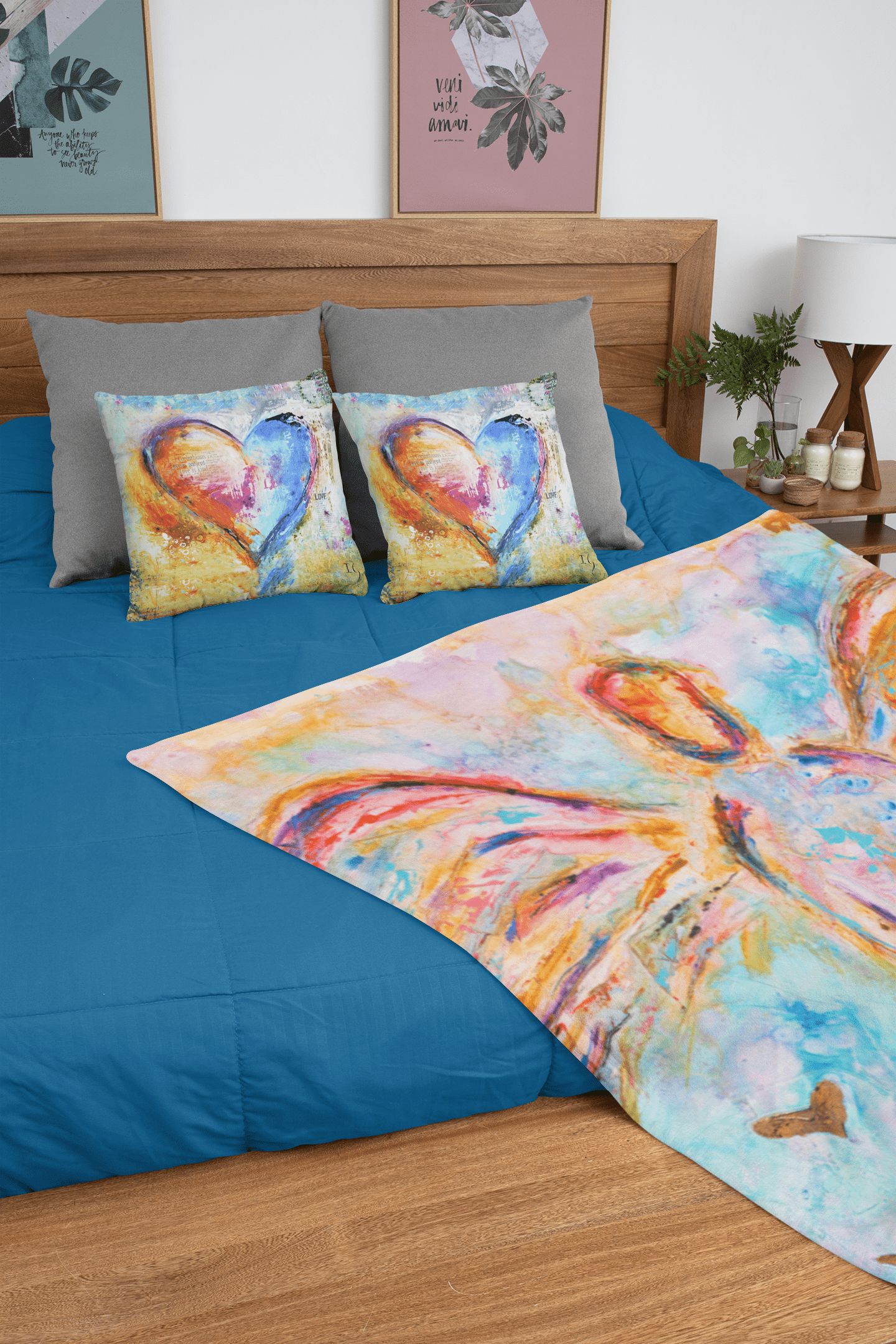 In Spirit and Truth Minky Blankets artwork detail - christian inspirational minky blanket wall art