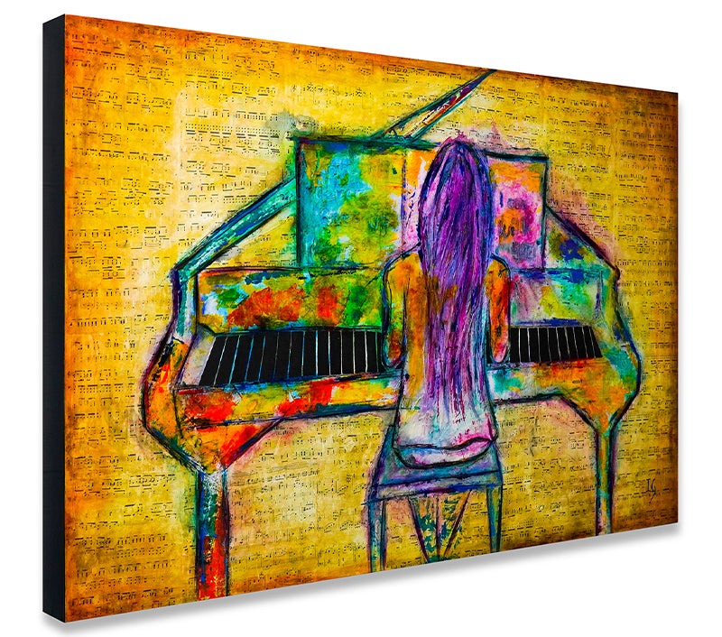 EVERLAST MELODY artwork detail - original painting wall art
