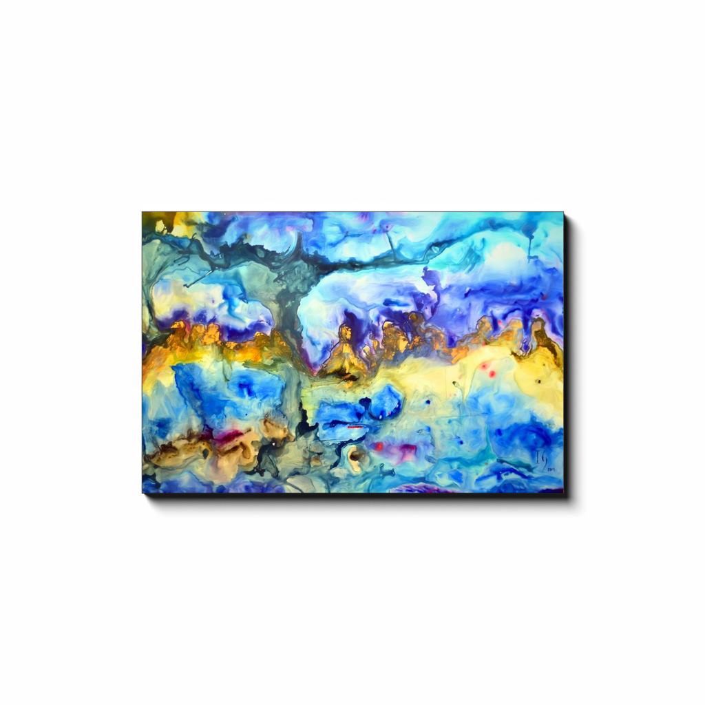 Da Vinci Last Supper canvas print in room setting - christian wall art by Ivan Guaderrama