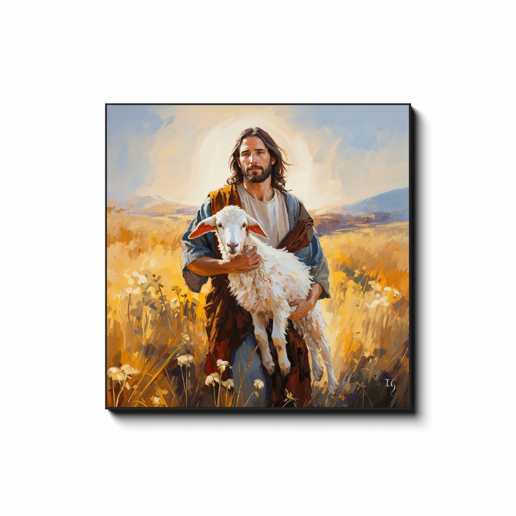 Jesus Embrace - smiling Jesus painting by Ivan Guaderrama