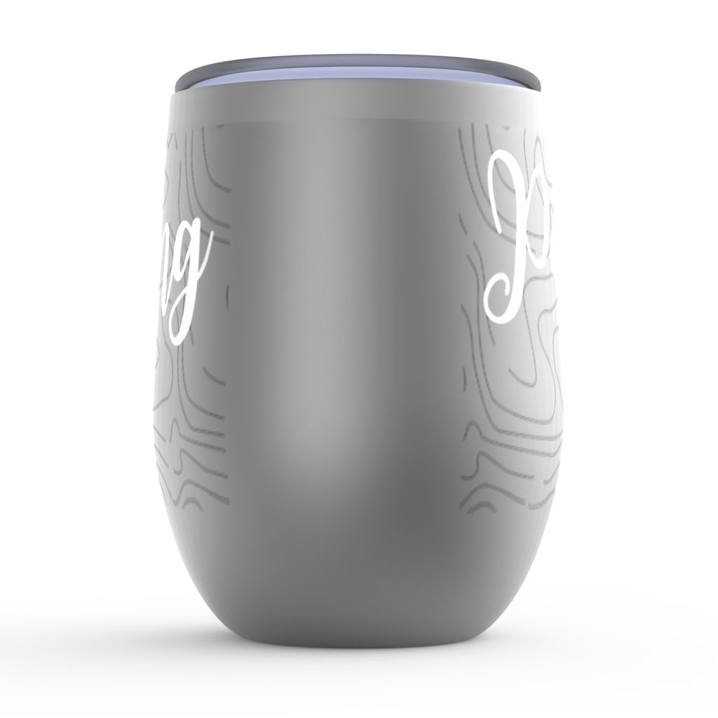 Stay Strong Stemless Wine Tumblers canvas print in room setting - christian tumbler by Ivan Guaderrama