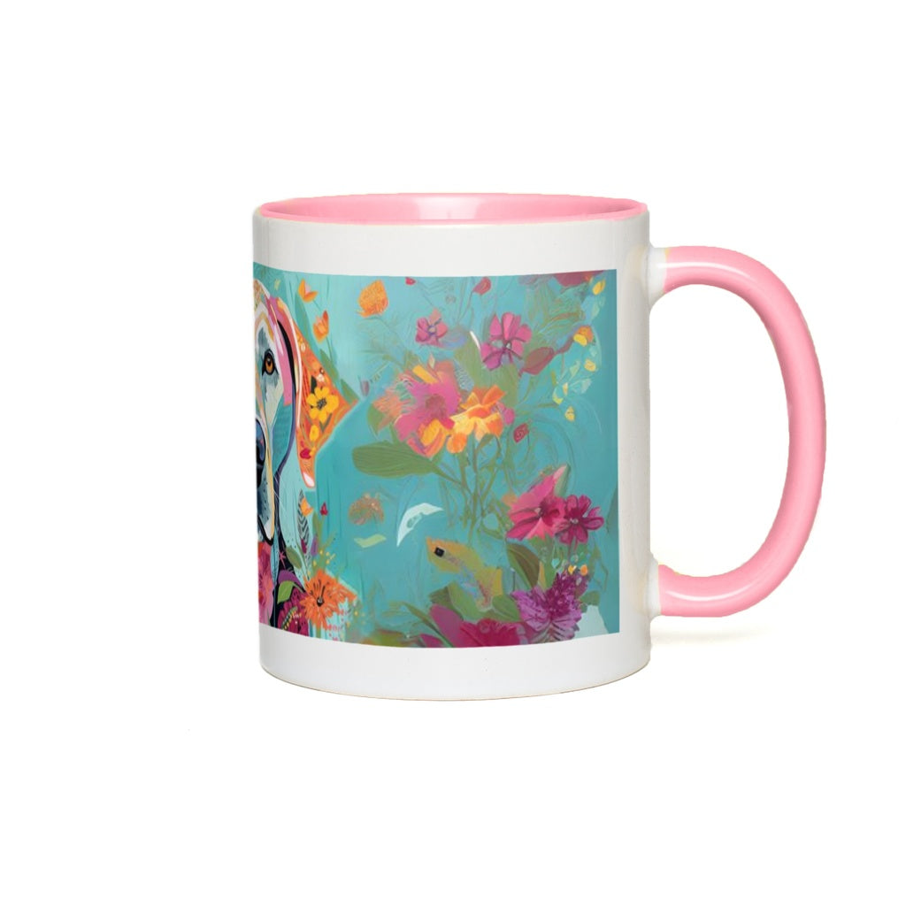 Garden of Companionship - Mugs canvas print in room setting - interactive art by Ivan Guaderrama