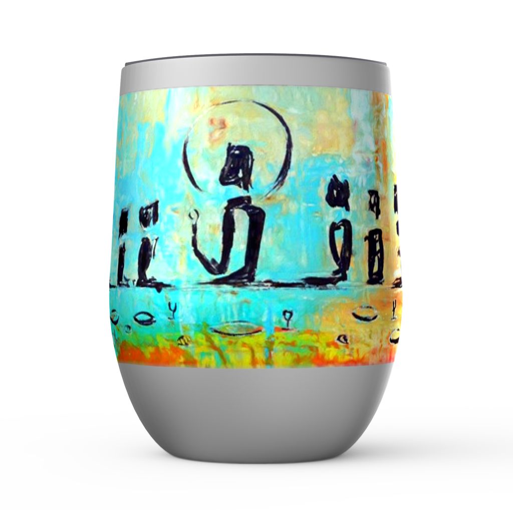 The Last Supper Stemless Wine Tumblers - christian inspirational tumbler by Ivan Guaderrama