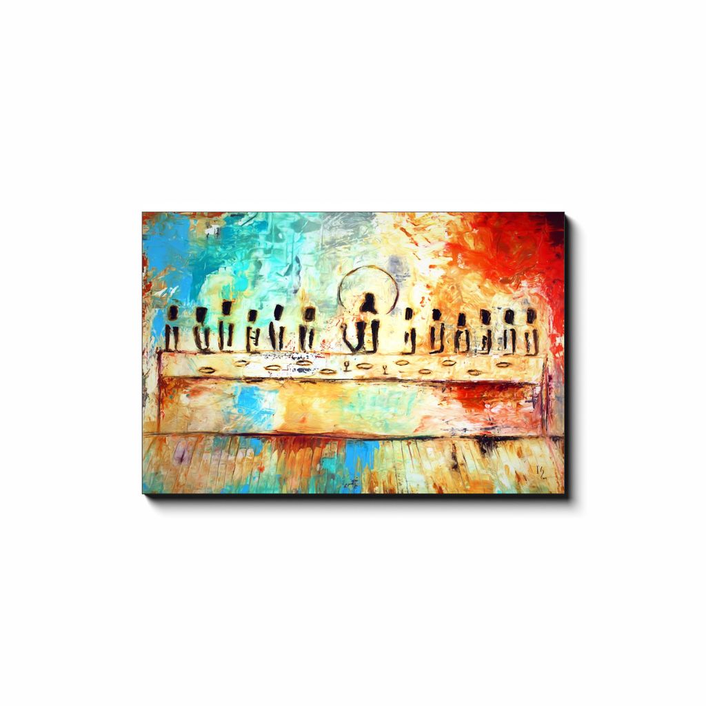 Last Supper - christian wall art canvas print by Ivan Guaderrama