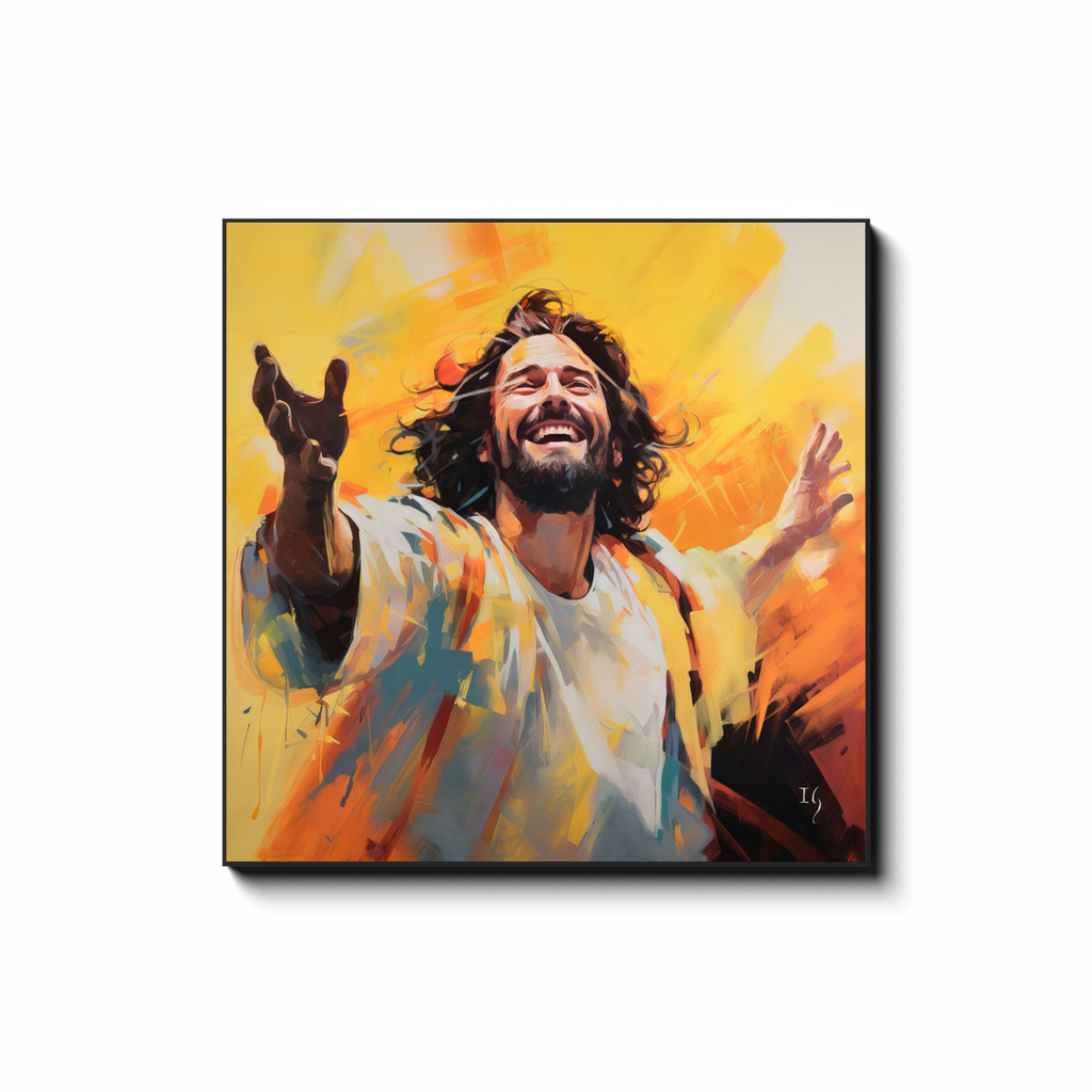Jesus; The Light of the World - interactive canvas print that comes alive with mobile app by Ivan Guaderrama