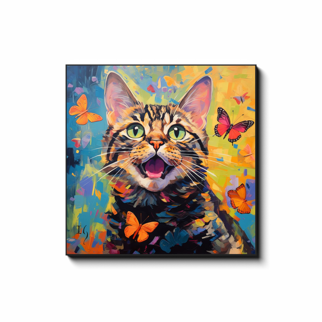 Wings of Surprise - colorful pet portrait art by Ivan Guaderrama