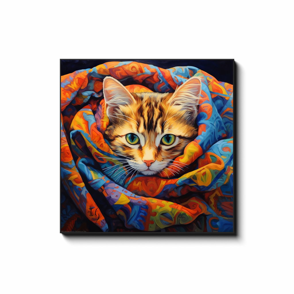 Whiskers & Wonders - colorful pet portrait art by Ivan Guaderrama