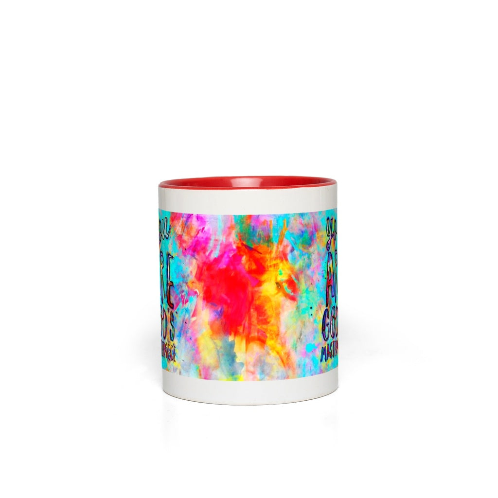 You are God's Masterpiece Interactive Mug canvas print in room setting - interactive art by Ivan Guaderrama